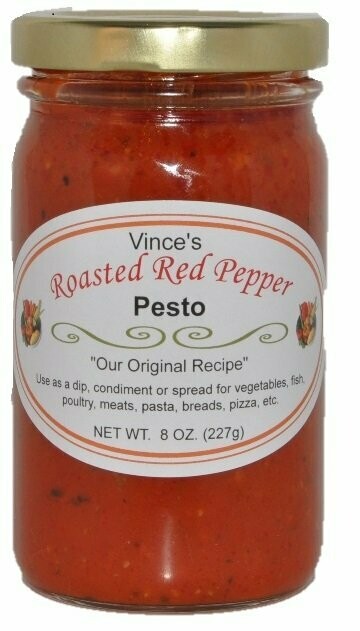 Vince's Roasted Red Pepper Pesto 8oz
